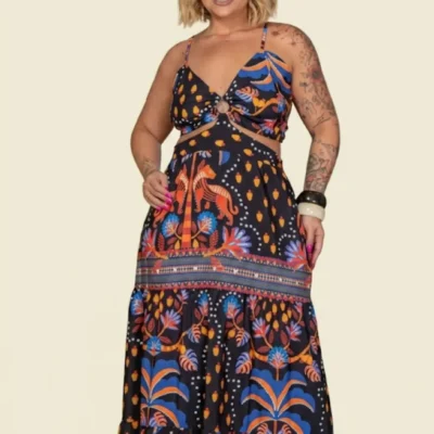 Isadora Smocked Bust & Waist Maxi Skirt Dress For Summer Vacation