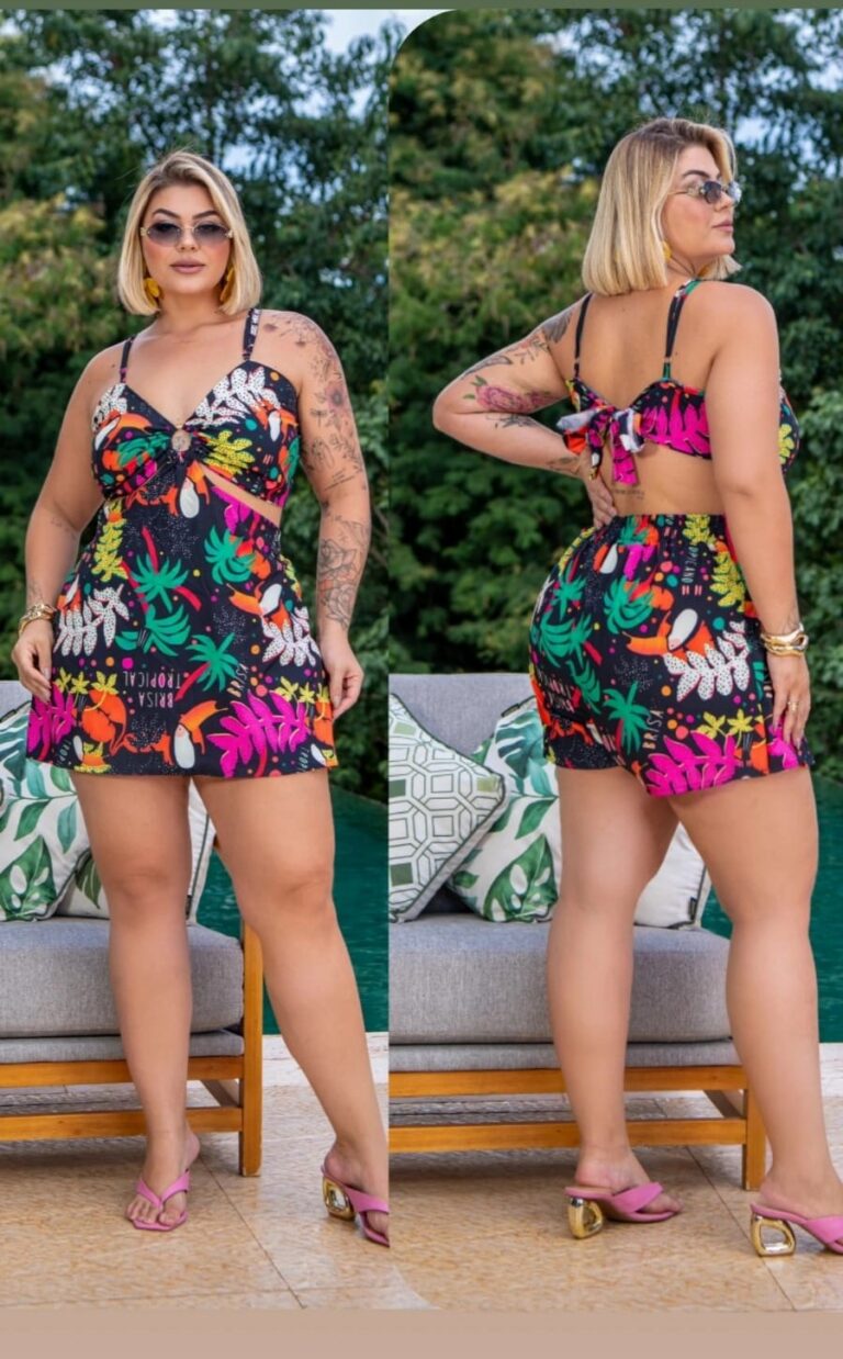 Taina Elastic Waist Shorts Set, Relaxed Fit Casual Summer Style
