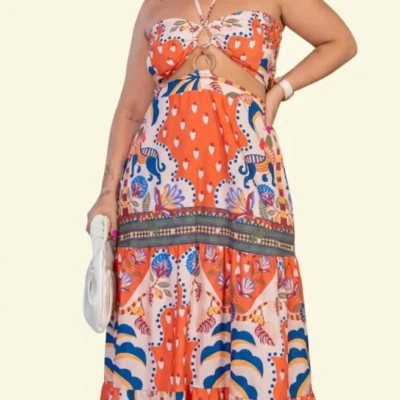 Karina Smocked Bust And Waist Maxi Skirt Set For Summer Casual Wear